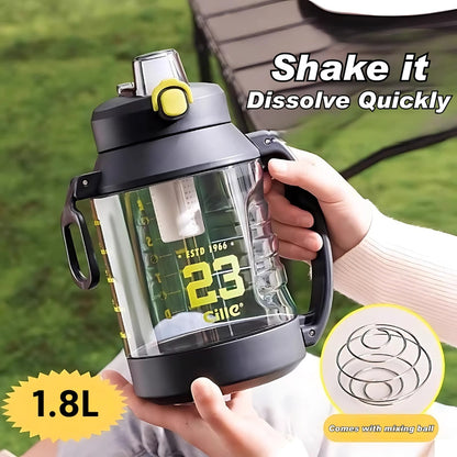 1.8L Shaker Bottle with Mixing Ball